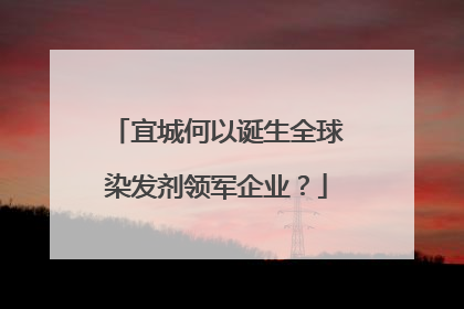 宜城何以诞生全球染发剂领军企业？