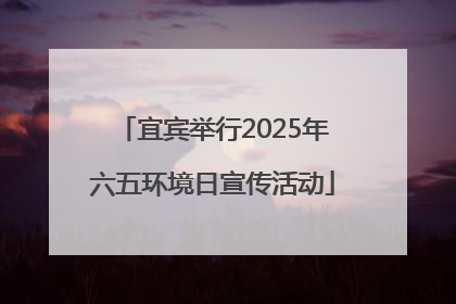 宜宾举行2025年六五环境日宣传活动
