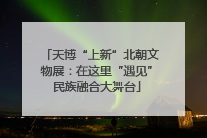 天博“上新”北朝文物展：在这里“遇见”民族融合大舞台