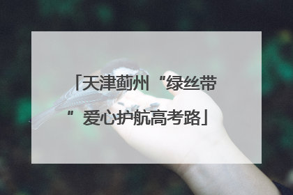 天津蓟州“绿丝带”爱心护航高考路