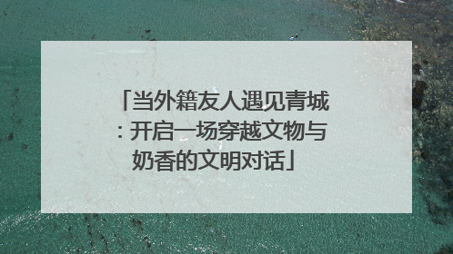 当外籍友人遇见青城：开启一场穿越文物与奶香的文明对话