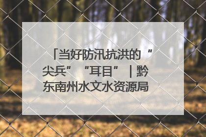 当好防汛抗洪的“尖兵”“耳目”｜黔东南州水文水资源局全员出动为此轮强降雨做好测报工作