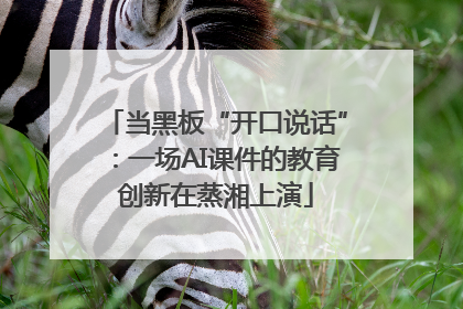 当黑板“开口说话”：一场AI课件的教育创新在蒸湘上演