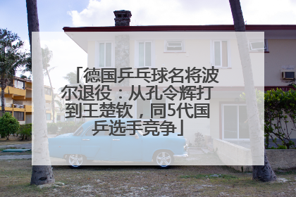德国乒乓球名将波尔退役：从孔令辉打到王楚钦，同5代国乒选手竞争