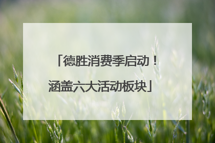 德胜消费季启动！涵盖六大活动板块