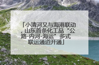 小清河又与海港联动，山东首条化工品“公路-内河-海运”多式联运通道开通
