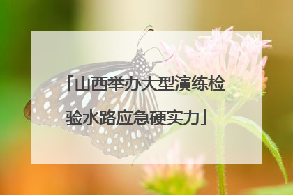 山西举办大型演练检验水路应急硬实力