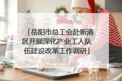 岳阳市总工会赴新港区开展深化产业工人队伍建设改革工作调研