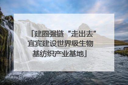 建圈强链“走出去” 宜宾建设世界级生物基纺织产业基地