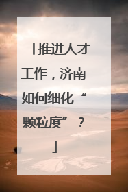 推进人才工作，济南如何细化“颗粒度”？