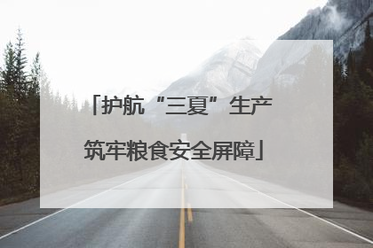 护航“三夏”生产 筑牢粮食安全屏障