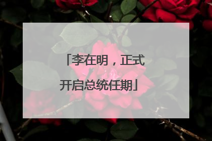 李在明，正式开启总统任期