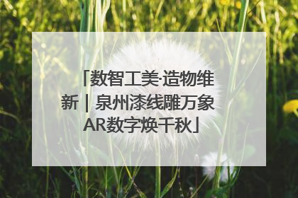 数智工美·造物维新｜泉州漆线雕万象 AR数字焕千秋