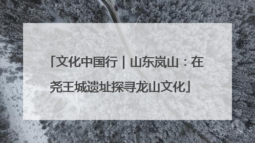 文化中国行｜山东岚山：在尧王城遗址探寻龙山文化