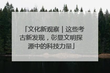 文化新观察｜这些考古新发现，彰显文明探源中的科技力量