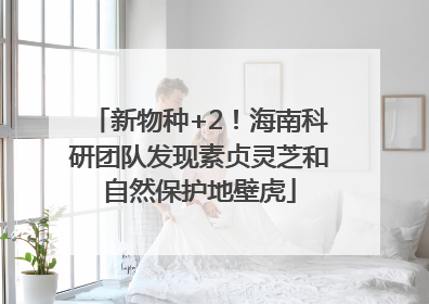 新物种+2！海南科研团队发现素贞灵芝和自然保护地壁虎