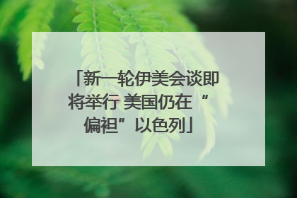 新一轮伊美会谈即将举行 美国仍在“偏袒”以色列