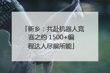 新乡：共赴机器人竞赛之约 1500+编程达人尽展所能