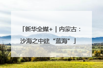 新华全媒+｜内蒙古：沙海之中建“蓝海”