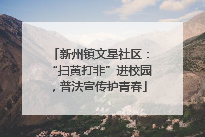 新州镇文星社区：“扫黄打非”进校园，普法宣传护青春