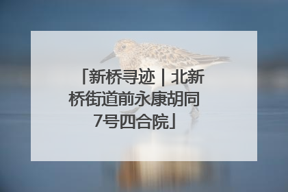新桥寻迹｜北新桥街道前永康胡同7号四合院