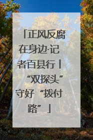 正风反腐在身边·记者百县行丨“双探头”守好“拨付路”