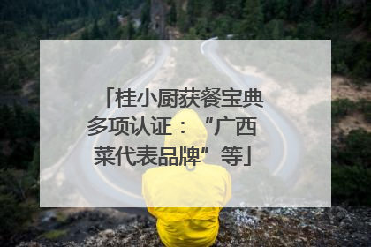 桂小厨获餐宝典多项认证：“广西菜代表品牌”等