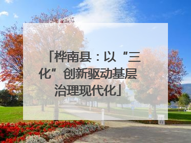 桦南县：以“三化”创新驱动基层治理现代化