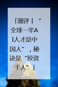潮评丨“全球一半AI人才是中国人”，秘诀是“投资于人”