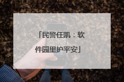 民警任凯：软件园里护平安
