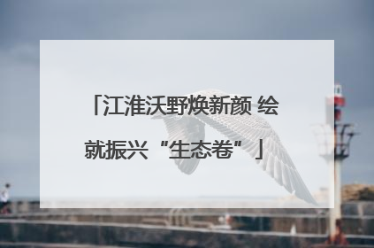江淮沃野焕新颜 绘就振兴“生态卷”