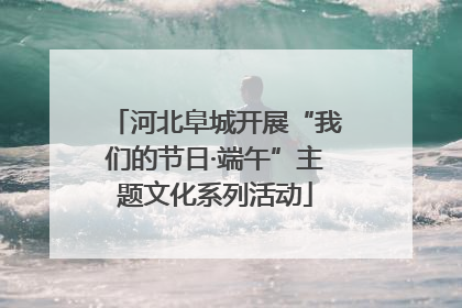 河北阜城开展“我们的节日·端午”主题文化系列活动