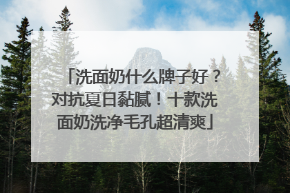 洗面奶什么牌子好？对抗夏日黏腻！十款洗面奶洗净毛孔超清爽