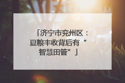 济宁市兖州区：夏粮丰收背后有“智慧田管”