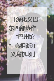 深化义巴东西部协作 “巴州馆”亮相浙江义乌机场