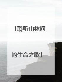 聆听山林间的生命之歌