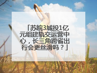 苏皖3城投1亿元组建轨交运营中心，长三角跨省出行会更丝滑吗？