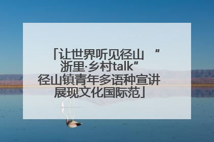 让世界听见径山 “浙里·乡村talk”径山镇青年多语种宣讲展现文化国际范