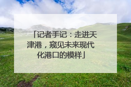 记者手记：走进天津港，窥见未来现代化港口的模样