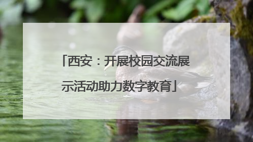 西安：开展校园交流展示活动助力数字教育