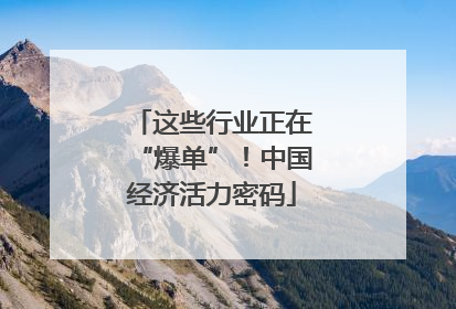 这些行业正在“爆单”！中国经济活力密码