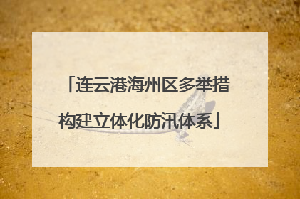连云港海州区多举措构建立体化防汛体系