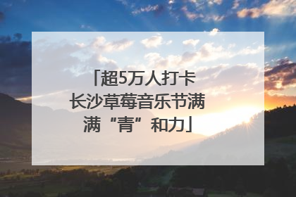 超5万人打卡 长沙草莓音乐节满满“青”和力