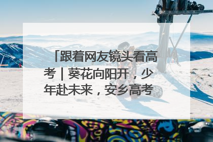 跟着网友镜头看高考｜葵花向阳开，少年赴未来，安乡高考首日的希望图景