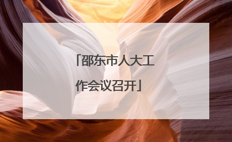 邵东市人大工作会议召开