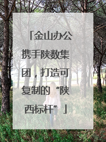 金山办公携手陕数集团，打造可复制的“陕西标杆”