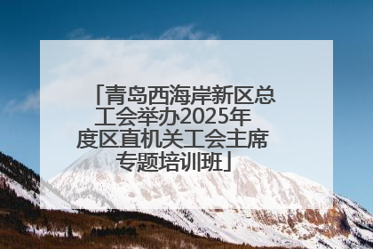 青岛西海岸新区总工会举办2025年度区直机关工会主席专题培训班