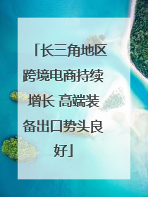 长三角地区跨境电商持续增长 高端装备出口势头良好