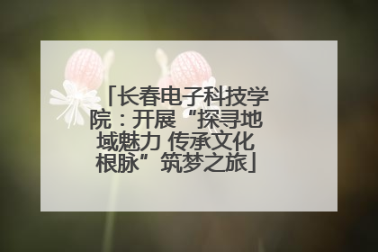 长春电子科技学院：开展“探寻地域魅力 传承文化根脉”筑梦之旅
