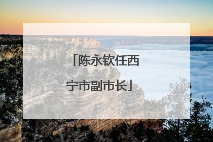 陈永钦任西宁市副市长